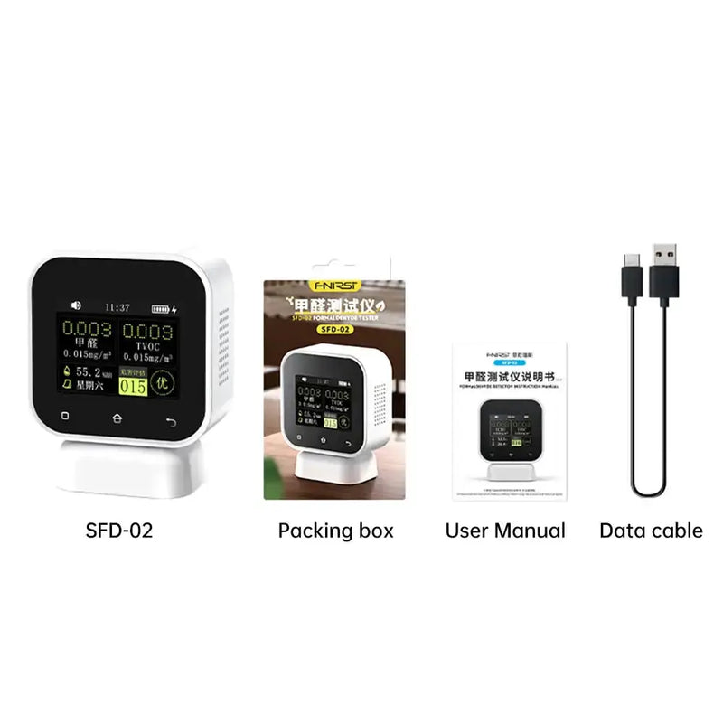 Air Quality Monitor – Real-Time Formaldehyde & TVOC Tester by Habicare