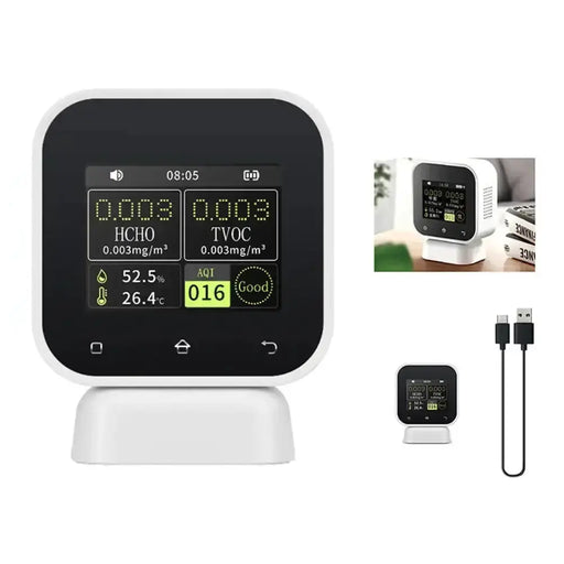 Air Quality Monitor – Real-Time Formaldehyde & TVOC Tester by Habicare