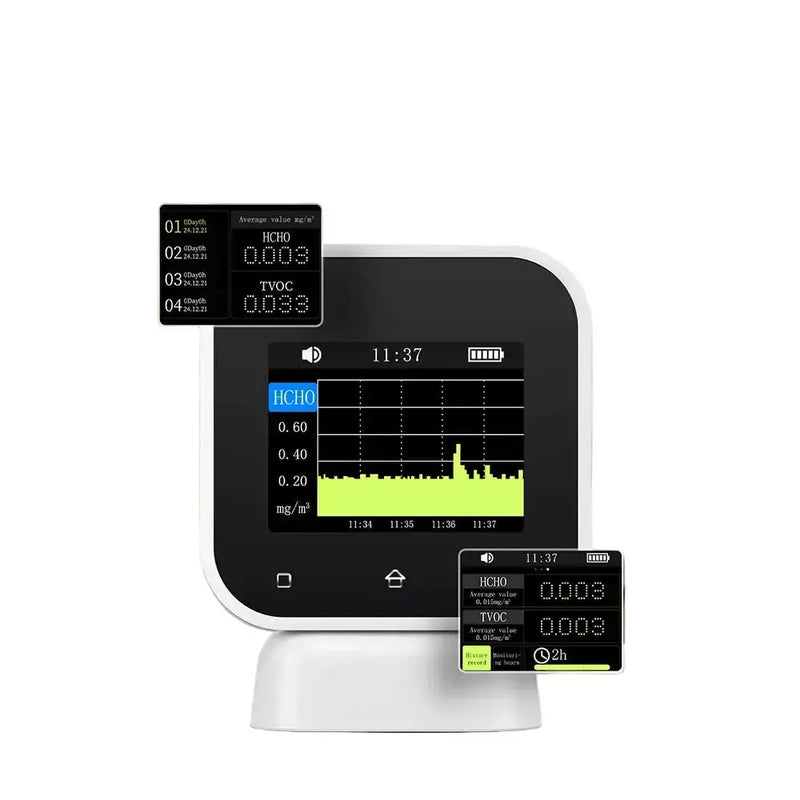 Air Quality Monitor – Real-Time Formaldehyde & TVOC Tester by Habicare