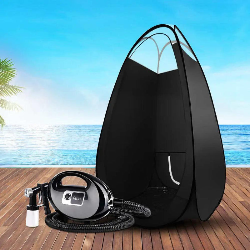 SportZone.co.nz Health & Beauty > Spray Tan > Spray Tanning Equipment Alba. Spray Tan Machine Spray Gun Spray tent Kit HVLP System Fixed Speed Sunless Alba. Spray Tan Machine Spray Gun Spray tent Kit HVLP System Fixed Speed Sunless