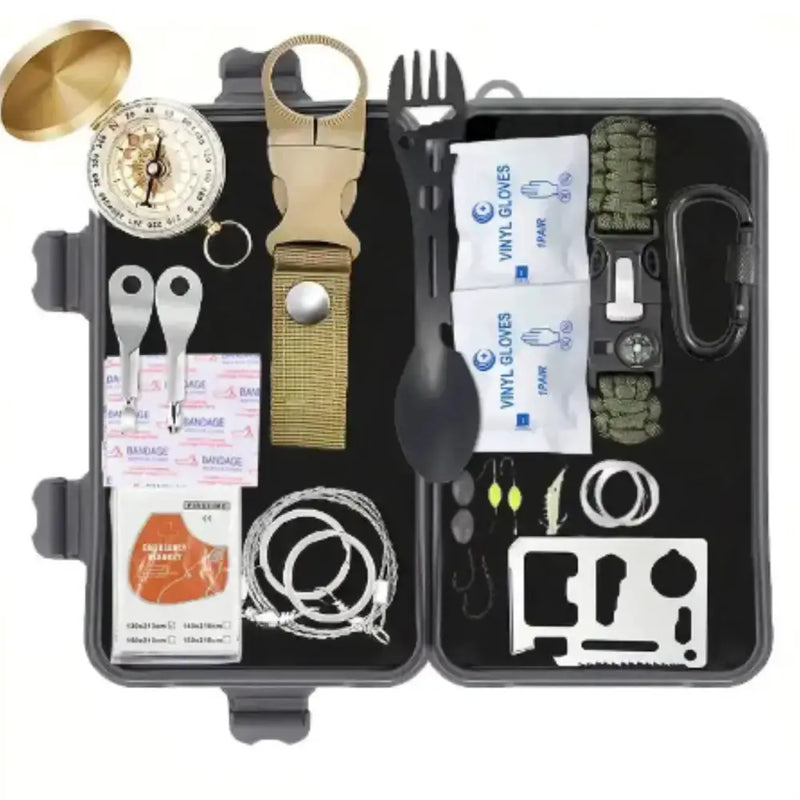 All-in-One Survival Kit – Tactical Tools for Hiking & Emergencies by Habicare