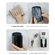 No-Drill Wall-Mounted Remote Control Holder by Habicare