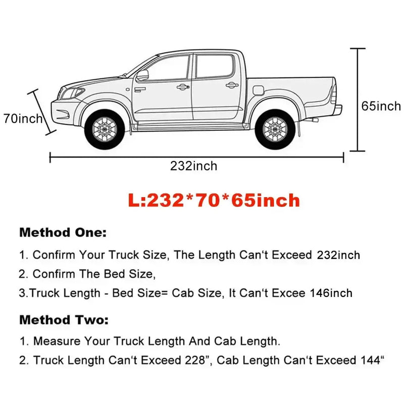All-Season Waterproof Truck Cover (2 sizes available) by Habicare