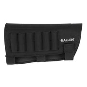 Allen Buttstock Shell Holder – Mesa Neoprene, featuring six cartridge slots for easy access and a comfortable design.