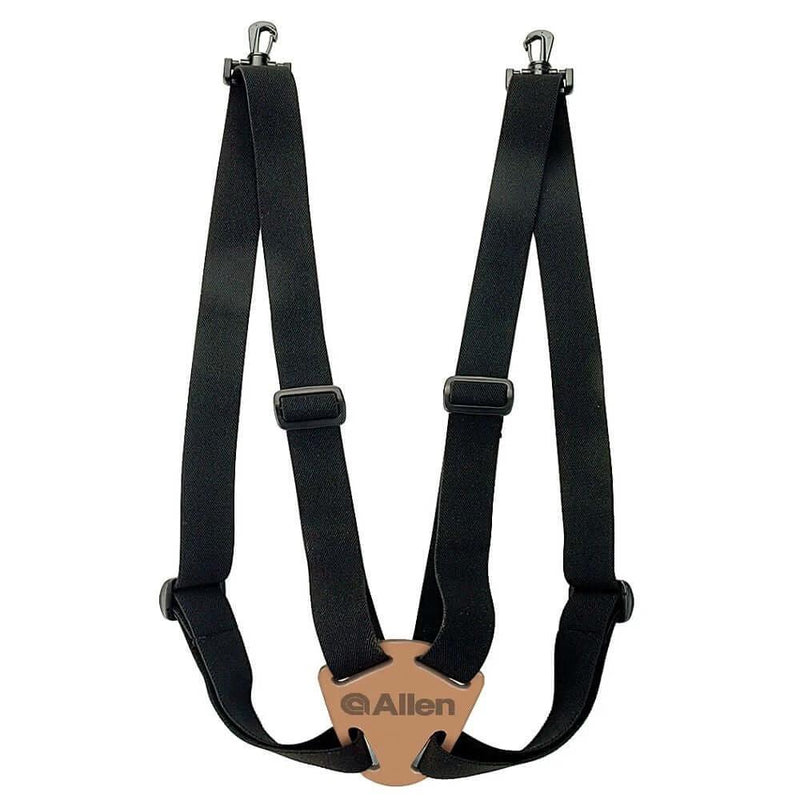 Allen Deluxe Binocular Strap – Black designed for comfort and stability in carrying binoculars securely.