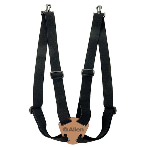 Allen Deluxe Binocular Strap – Black designed for comfort and stability in carrying binoculars securely.