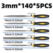 Alloy Steel Precision File Set (5pcs) (2 sizes available) by Habicare