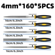 Alloy Steel Precision File Set (5pcs) (2 sizes available) by Habicare