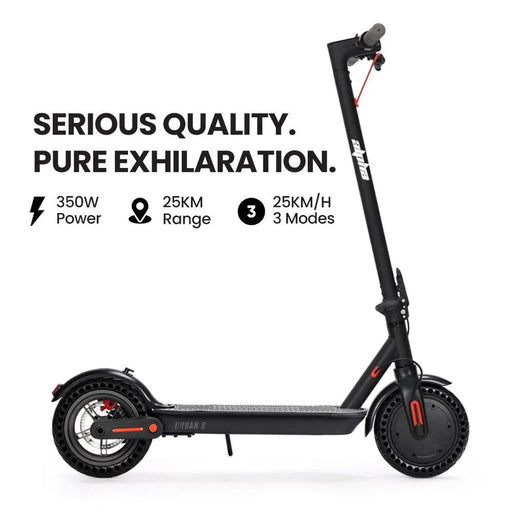 SportZone.co.nz Sports & Fitness > Scooters, Hoverboards & Accessories > Electric Scooters ALPHA Urban 8 Electric Scooter | Suspension & 25km Range | Adult eScooter NZ ALPHA Urban 8 Electric Scooter | Suspension & 25km Range | Adult eScooter NZ