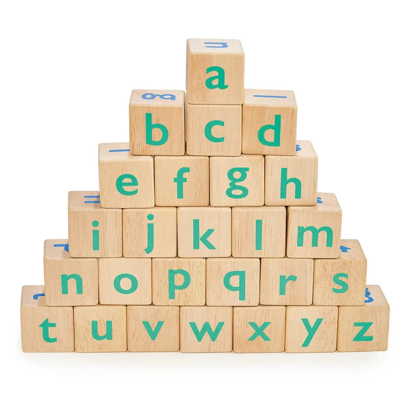 Alphabet Spelling Blocks – Mentari | Wooden Toy NZ by Curious Moonbeam