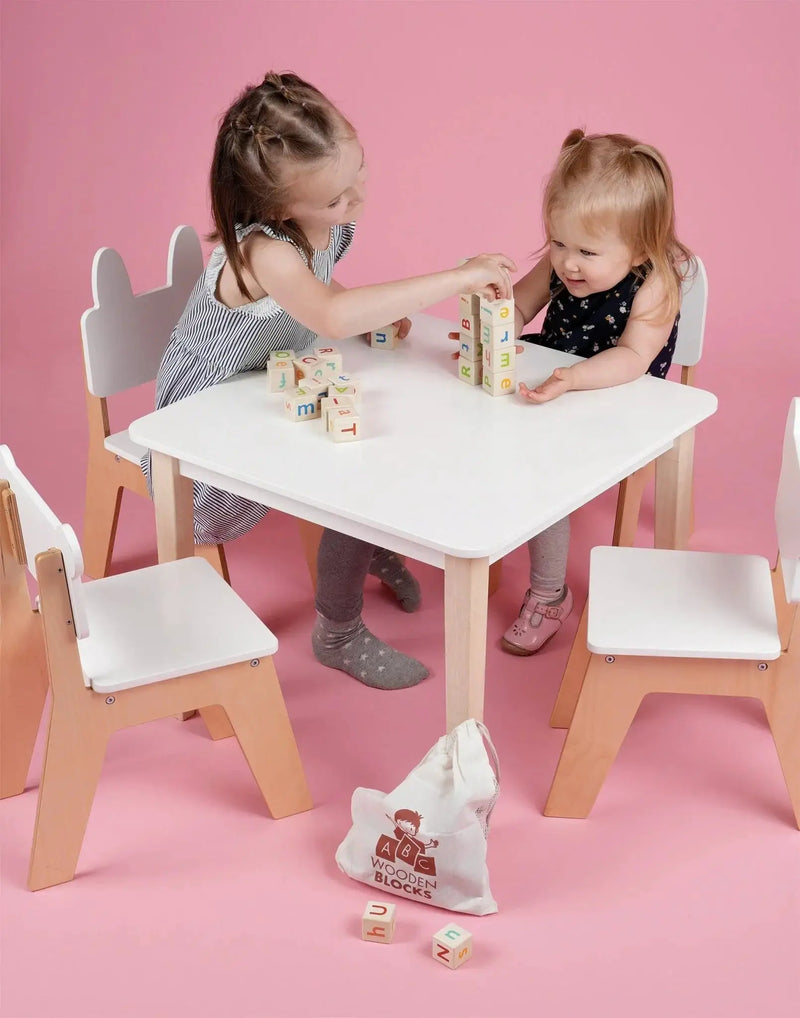 Alphabet Spelling Blocks – Mentari | Wooden Toy NZ by Curious Moonbeam