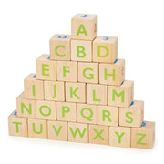 Alphabet Spelling Blocks – Mentari | Wooden Toy NZ by Curious Moonbeam