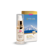 Alpine Silk Anti-Ageing Eye Cream 15ml in packaging with natural ingredients for fine line reduction.
