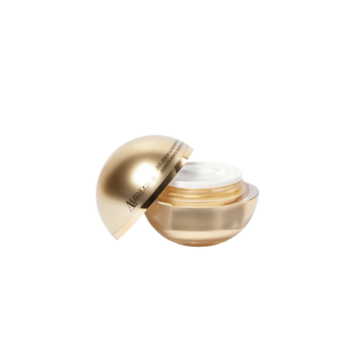 Alpine Silk Bee Venom Eye Cream 30g in a gold jar with lid, showcasing its luxurious design and eye cream product.