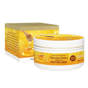 Alpine Silk Manuka Honey Moisture Cream 100g jar and box packaging, featuring MGO 260+ Manuka Honey ingredients.