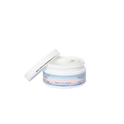 Alpine Silk Organic Lanolin Moisture Cream 100g in an opened jar, showcasing its rich, hydrating formula.