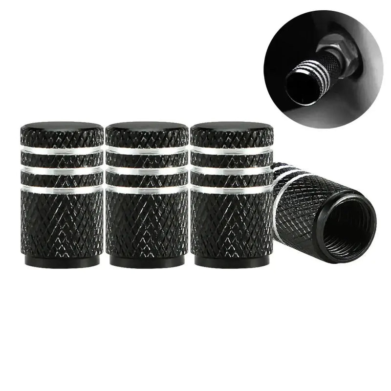 Aluminium Tire Valve Stem Caps (4Pcs) (different colours available) by Habicare