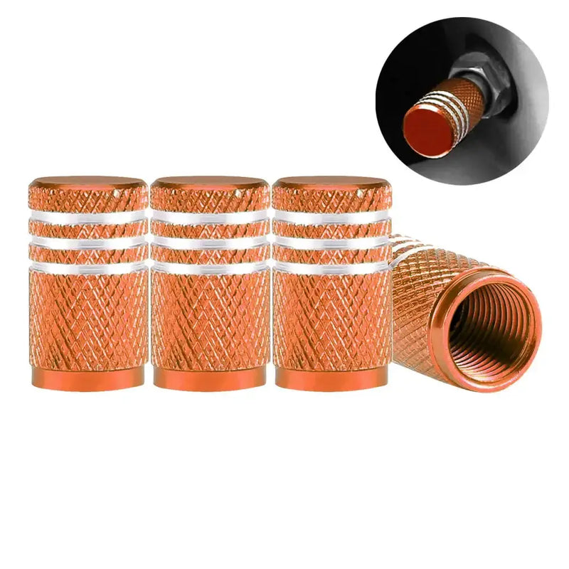 Aluminium Tire Valve Stem Caps (4Pcs) (different colours available) by Habicare