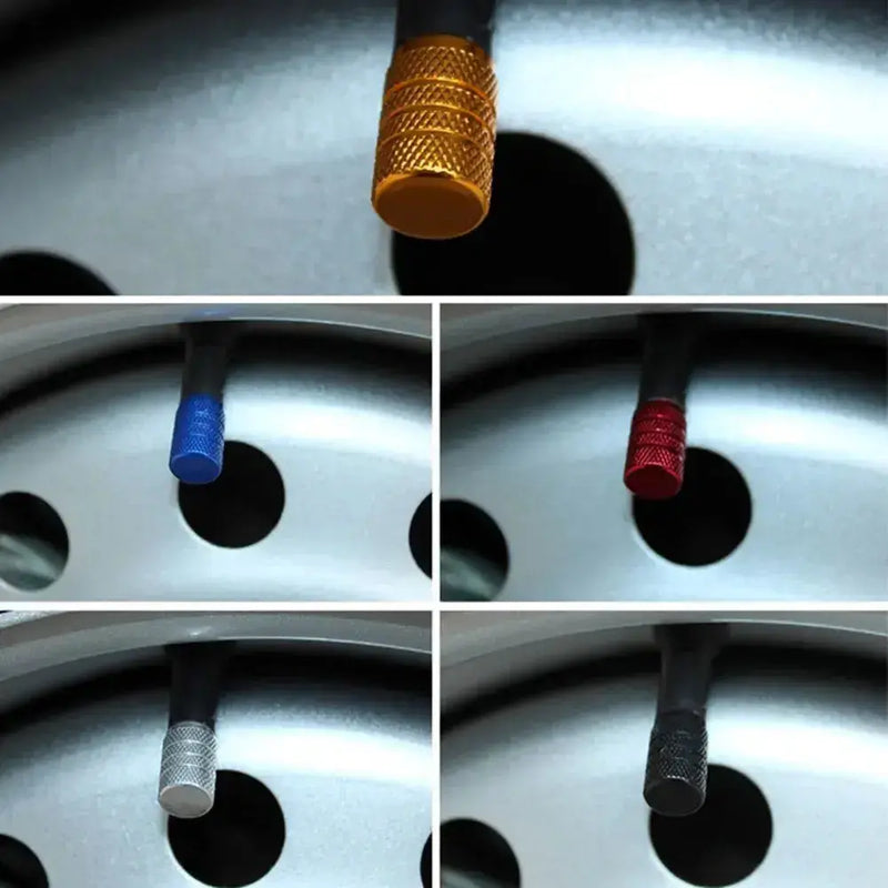 Aluminium Tire Valve Stem Caps (4Pcs) (different colours available) by Habicare