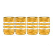 Aluminium Tire Valve Stem Caps (4Pcs) (different colours available) by Habicare