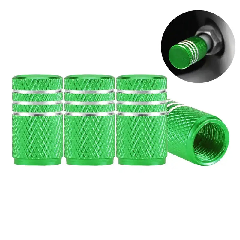 Aluminium Tire Valve Stem Caps (4Pcs) (different colours available) by Habicare