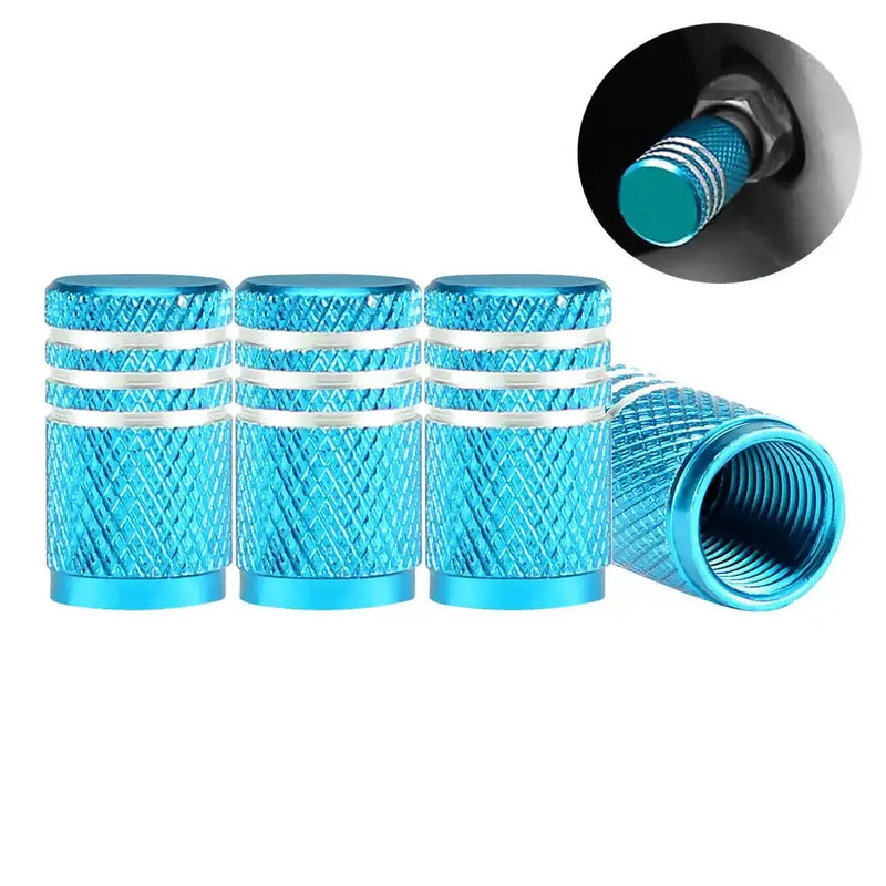 Aluminium Tire Valve Stem Caps (4Pcs) (different colours available) by Habicare