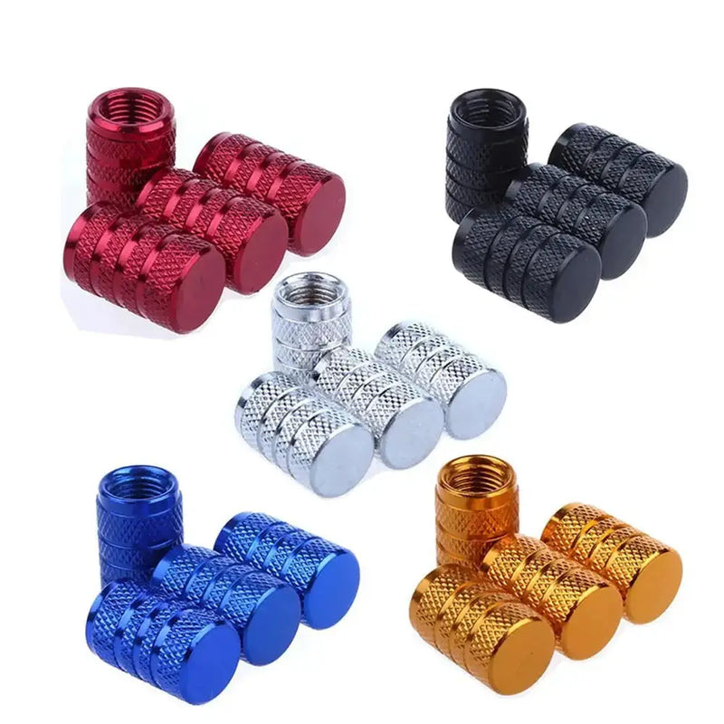 Aluminium Tire Valve Stem Caps (4Pcs) (different colours available) by Habicare