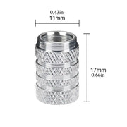 Aluminium Tire Valve Stem Caps (4Pcs) (different colours available) by Habicare
