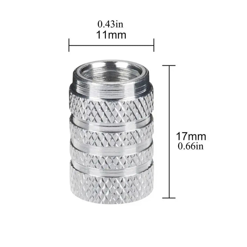 Aluminium Tire Valve Stem Caps (4Pcs) (different colours available) by Habicare