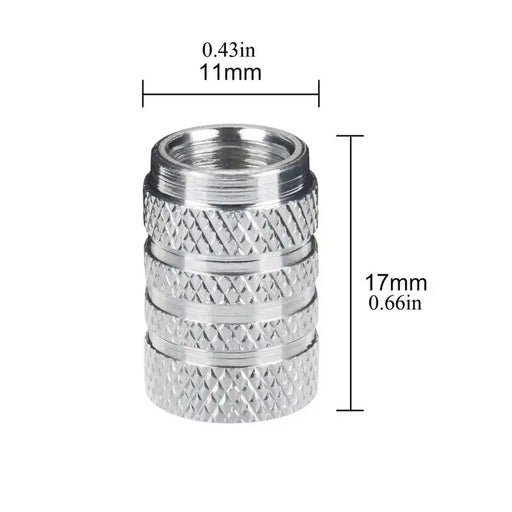 Aluminium Tire Valve Stem Caps (4Pcs) (different colours available) by Habicare