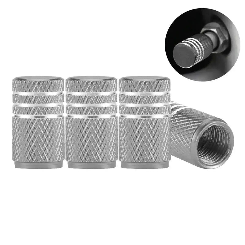 Aluminium Tire Valve Stem Caps (4Pcs) (different colours available) by Habicare