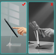 Aluminum Alloy Universal Flexible Adjustable Foldable Cell Phone & Tablet Holder by techplus