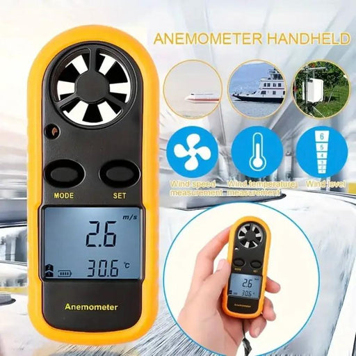 Anemometer - Wind Speed & Air Temperature Meter by 9eight5
