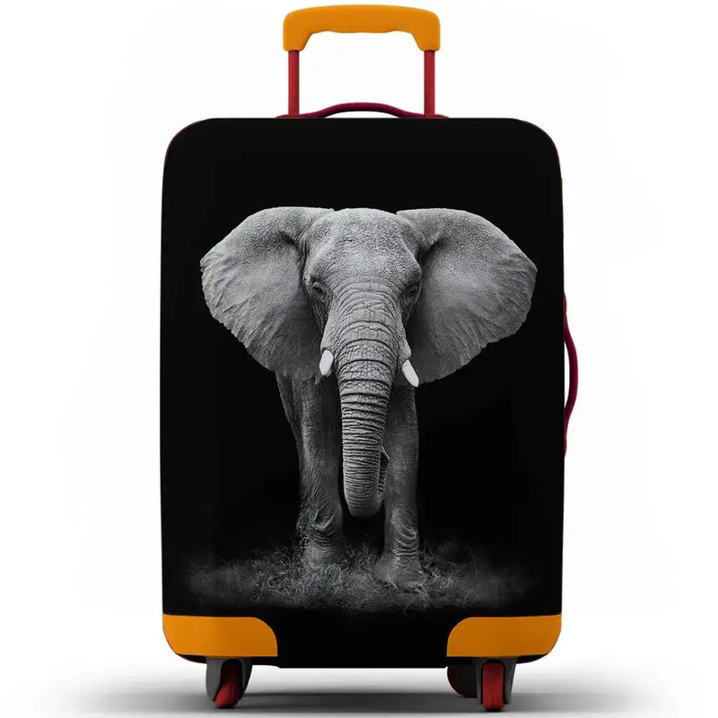 Animal Print Elastic Luggage Cover (18–32″) by Habicare