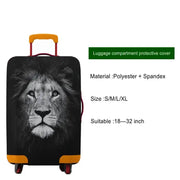 Animal Print Elastic Luggage Cover (18–32″) by Habicare