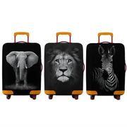 Animal Print Elastic Luggage Cover (18–32″) by Habicare