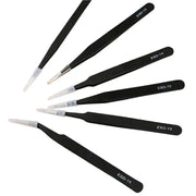 Anti-Static ESD Stainless Steel Curved Tweezers (6 different types available) by Habicare