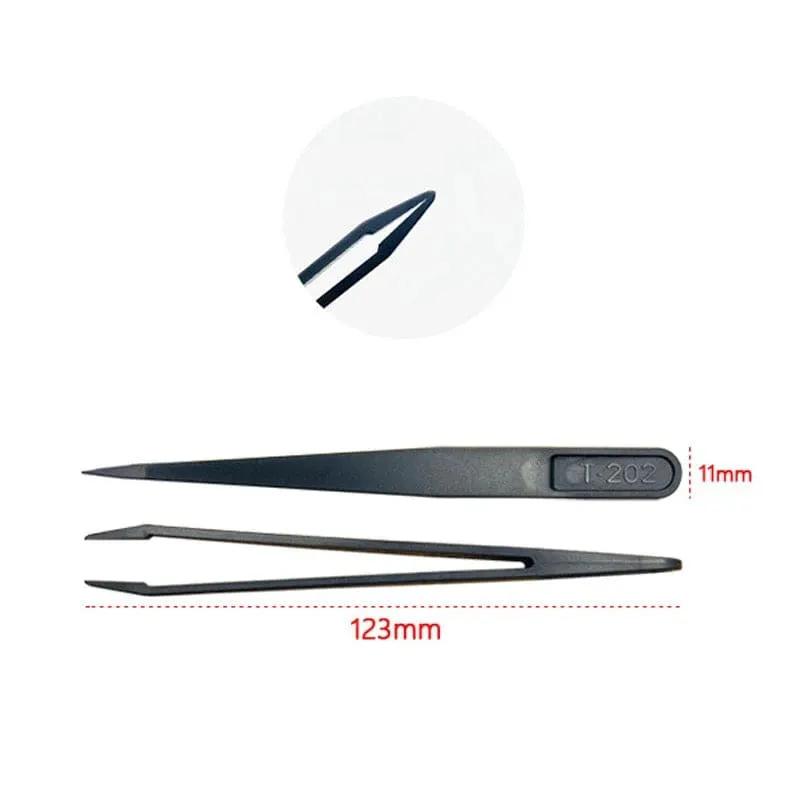Anti-static Plastic Tweezers (8 piece) by That Watch Shop