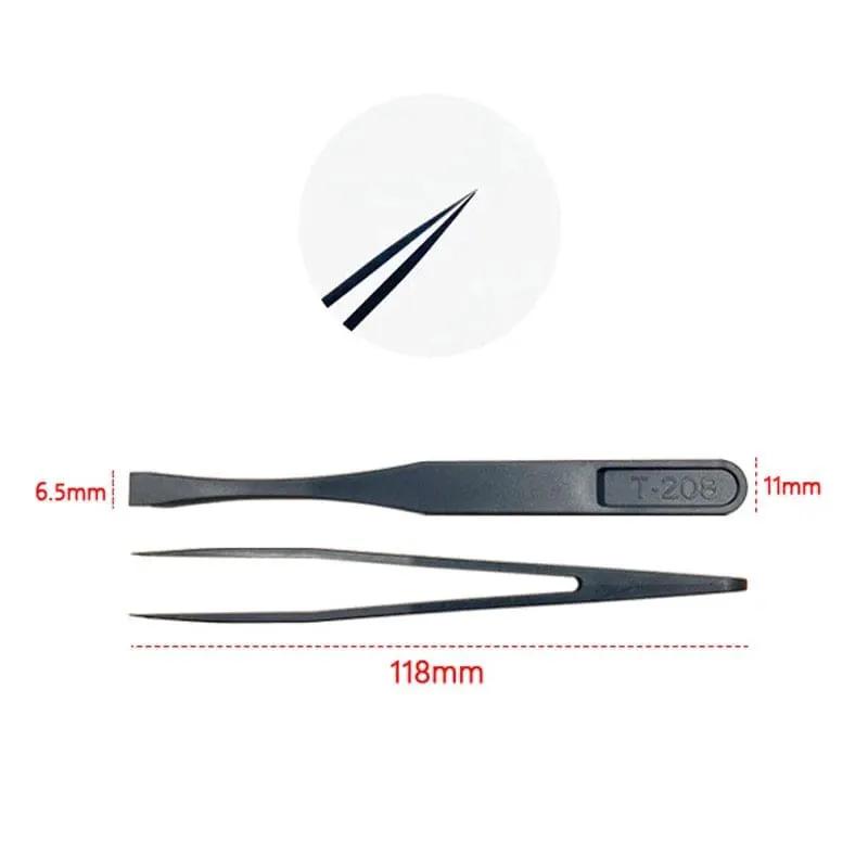 Anti-static Plastic Tweezers (8 piece) by That Watch Shop