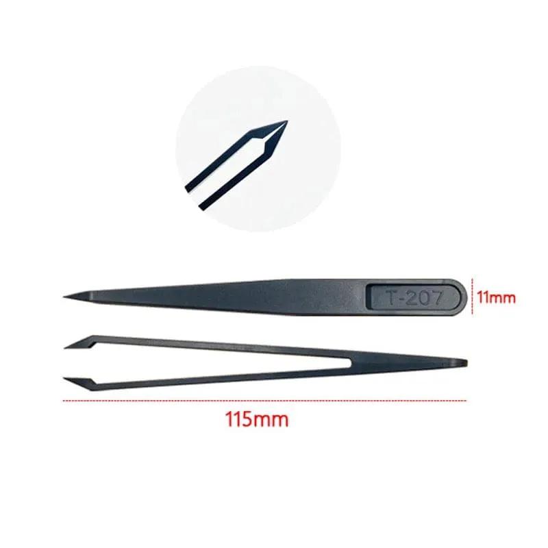 Anti-static Plastic Tweezers (8 piece) by That Watch Shop