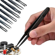 Anti-static Plastic Tweezers (8 piece) by That Watch Shop