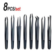 Anti-static Plastic Tweezers (8 piece) by That Watch Shop