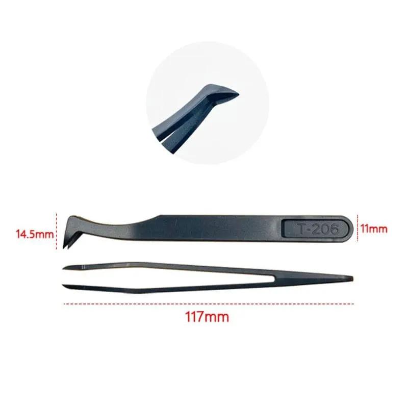 Anti-static Plastic Tweezers (8 piece) by That Watch Shop