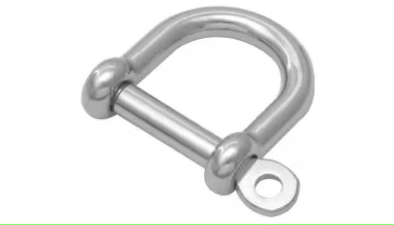 Wide D Shackles - Stainless Steel - Action Outdoors Kiwi