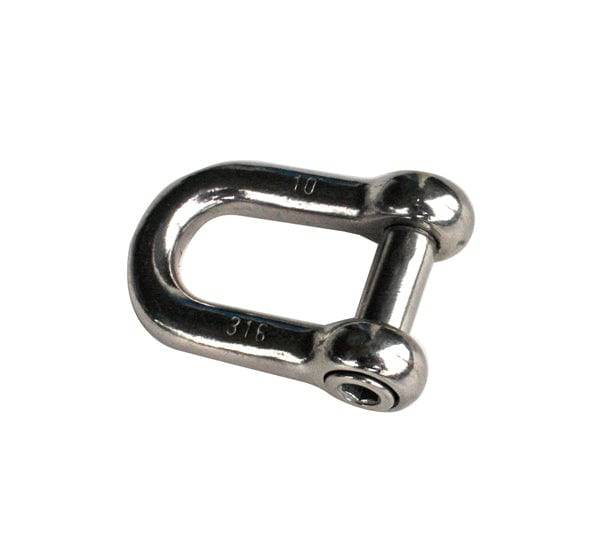 D Shackle Stainless Steel - 10mm (Socket Drive) for marine use and secure anchor attachment.