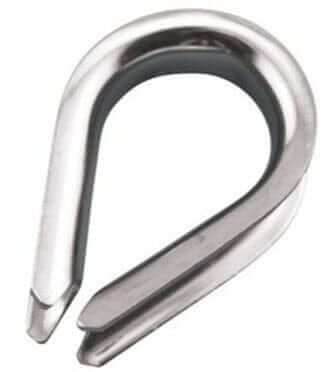 10mm-316- Wire Rope Thimble EACH, stainless steel thimble for secure wire rope connections.