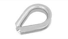 2mm-316- Wire Rope Thimble made of durable metal for effective cable support and protection.