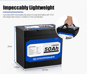 12V 50Ah Lithium Battery LiFePO4 Deep Cycle Marine 4WD Replace AGM by salelink.co.nz
