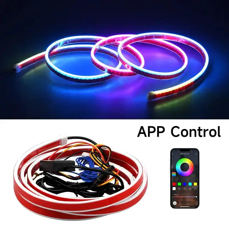APP-Controlled LED Car Hood Light Strip (12V) by Habicare