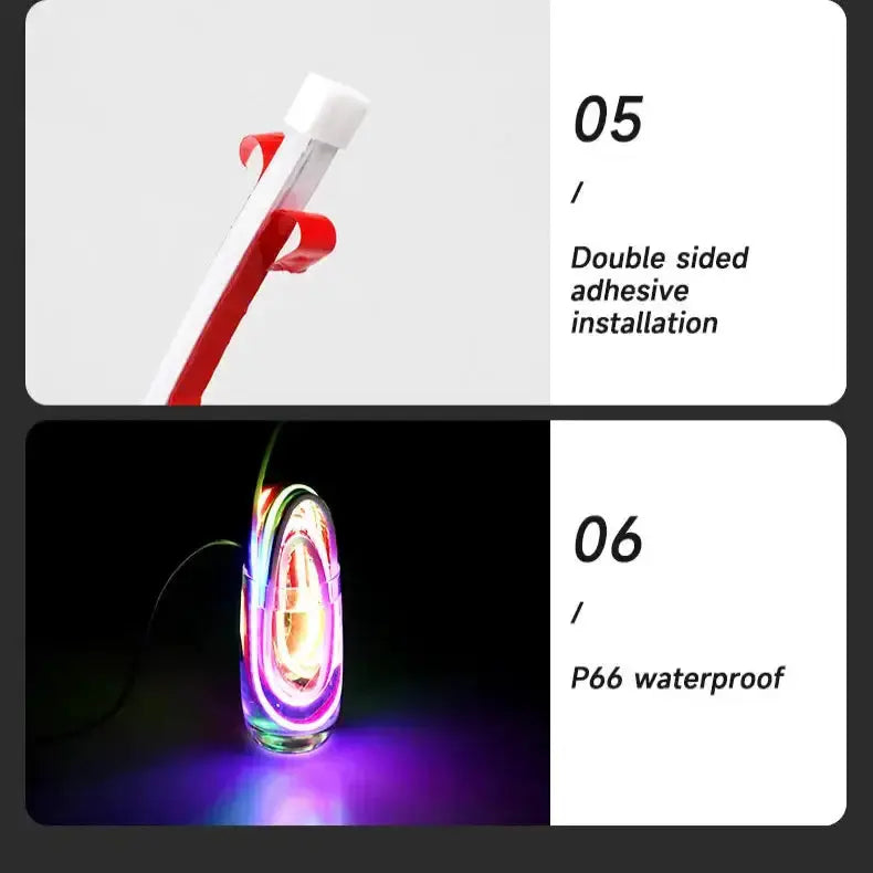 APP-Controlled LED Car Hood Light Strip (12V) by Habicare